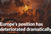 Europe's position has deteriorated dramatically