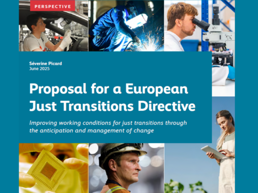 Improving working conditions for just transitions through the anticipation and management of change